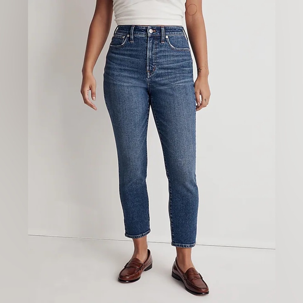Madewell The Perfect Vintage Jean Medium Wash Ankle Length Jeans Size 26